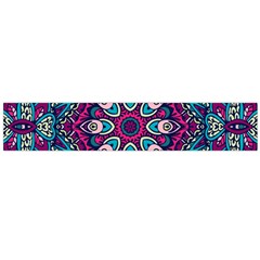 Purple, Blue And Pink Eyes Large Flano Scarf 