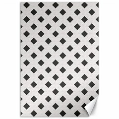 Spades Black And White Canvas 12  X 18 