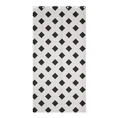 Spades Black And White Shower Curtain 36  X 72  (stall)  by ConteMonfrey