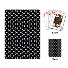 Abstract Beehive Black Playing Cards Single Design (rectangle) by ConteMonfrey