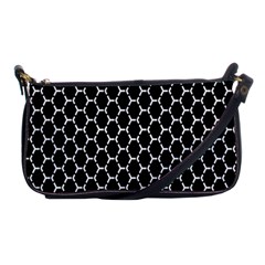 Abstract Beehive Black Shoulder Clutch Bag by ConteMonfrey
