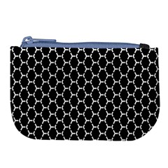 Abstract Beehive Black Large Coin Purse