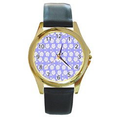 Spring Happiness Round Gold Metal Watch by ConteMonfrey