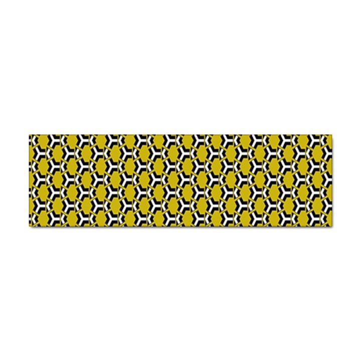 Abstract Beehive Yellow  Sticker (Bumper)