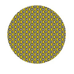 Abstract Beehive Yellow  Mini Round Pill Box (pack Of 5) by ConteMonfrey