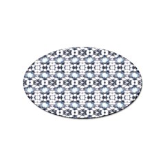 Blue Flowers Sticker Oval (10 Pack) by ConteMonfrey