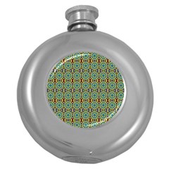 Colorful Sunflowers Round Hip Flask (5 oz)