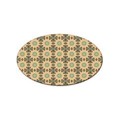 Abstracr Green Caramels Sticker Oval (100 pack)