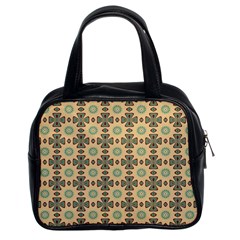 Abstract Green Caramels Classic Handbag (two Sides) by ConteMonfrey