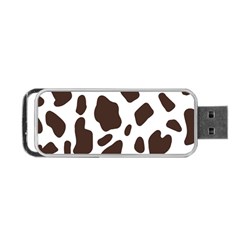 Cow Spots Brown White Portable Usb Flash (one Side) by ConteMonfrey