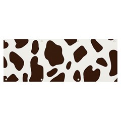 Cow Spots Brown White Banner And Sign 8  X 3  by ConteMonfrey