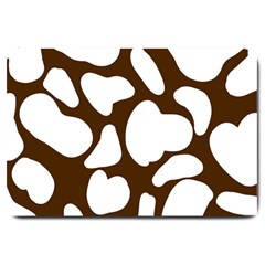 Brown White Cow Large Doormat by ConteMonfrey