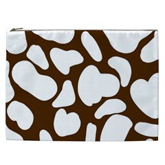 Brown White Cow Cosmetic Bag (xxl) by ConteMonfrey