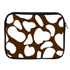 Brown White Cow Apple Ipad 2/3/4 Zipper Cases by ConteMonfrey