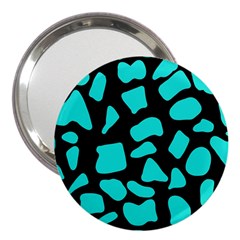 Blue Neon Cow Background   3  Handbag Mirrors by ConteMonfrey