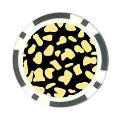 Cow Yellow Black Poker Chip Card Guard by ConteMonfrey