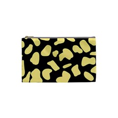 Cow Yellow Black Cosmetic Bag (small) by ConteMonfrey