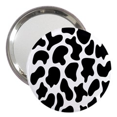 Cow Black And White Spots 3  Handbag Mirrors