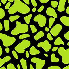 Neon Green Cow Spots Play Mat (rectangle) by ConteMonfrey