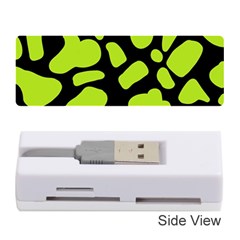 Neon Green Cow Spots Memory Card Reader (stick) by ConteMonfrey