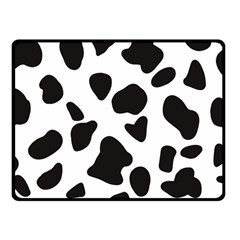 Black And White Spots Double Sided Fleece Blanket (small)  by ConteMonfrey
