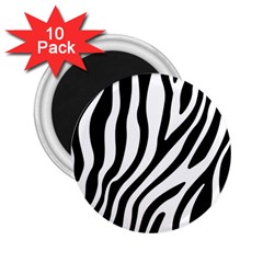 Zebra Vibes Animal Print 2 25  Magnets (10 Pack)  by ConteMonfrey