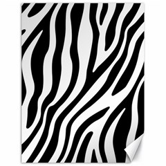 Zebra Vibes Animal Print Canvas 18  X 24  by ConteMonfrey