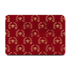 Golden Bees Red Sky Small Doormat by ConteMonfrey