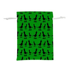 Green Dinos Lightweight Drawstring Pouch (l) by ConteMonfrey