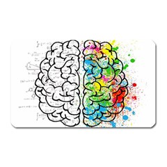 Brain Mind Psychology Idea Drawing Magnet (rectangular) by Wegoenart