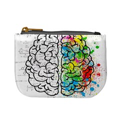 Brain Mind Psychology Idea Drawing Mini Coin Purse by Wegoenart