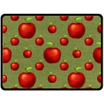 Apples Double Sided Fleece Blanket (Large)  80 x60  Blanket Back