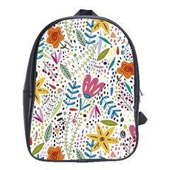 Flowers School Bag (xl) by nateshop
