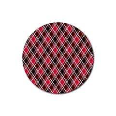 Geometric Rubber Round Coaster (4 pack)