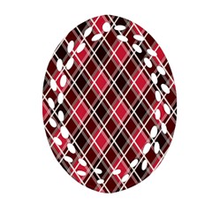 Geometric Oval Filigree Ornament (Two Sides)