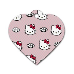 Hello Kitty Dog Tag Heart (two Sides) by nateshop