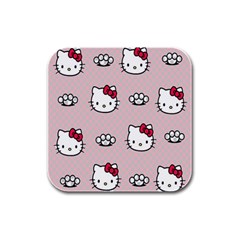 Hello Kitty Rubber Square Coaster (4 Pack) by nateshop