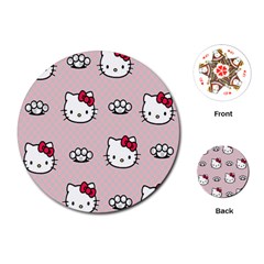 Hello Kitty Playing Cards Single Design (round) by nateshop