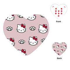 Hello Kitty Playing Cards Single Design (heart) by nateshop
