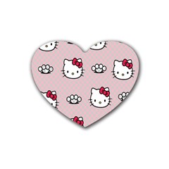 Hello Kitty Rubber Coaster (heart) by nateshop