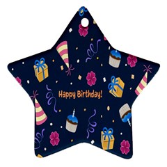 Party-hat Star Ornament (two Sides) by nateshop
