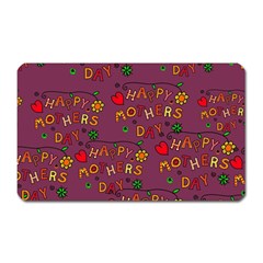 Seamless,happy Mothers Day Magnet (rectangular) by nateshop