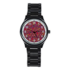 Seamless,happy Mothers Day Stainless Steel Round Watch