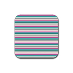 Stripes Rubber Coaster (square) by nateshop