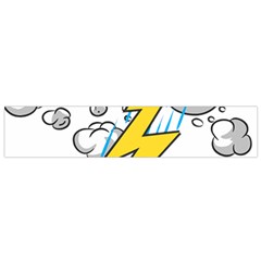 Storm Thunder Lightning Light Flash Cloud Small Flano Scarf by danenraven