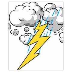 Storm Thunder Lightning Light Flash Cloud Drawstring Bag (small) by danenraven