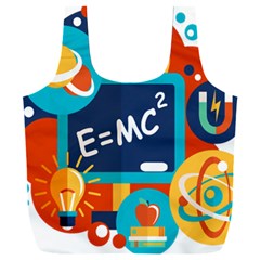 Natural Science Physics Laboratory Formula Full Print Recycle Bag (xxl) by danenraven