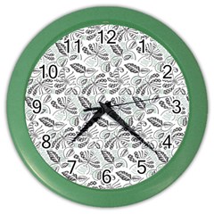 Batik-01 Color Wall Clock by nateshop