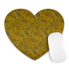 Batik-04 Heart Mousepad by nateshop