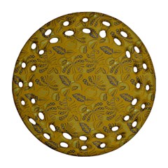Batik-04 Ornament (round Filigree) by nateshop